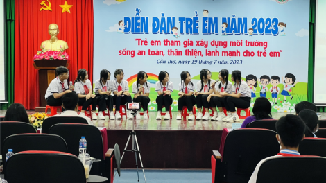Môi trường sống an toàn dưới góc nhìn của trẻ em Cần Thơ (19/7/2023)