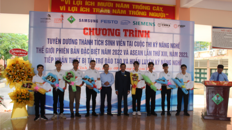 Vĩnh Long tuyên dương sinh viên đạt thành tích tại các kỳ thi kỹ năng nghề ASEAN và Thế giới (9/8/2023)