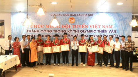 Học sinh Việt Nam đạt 4 Huy chương tại kỳ thi Olympic Thiên văn và Vật lý thiên văn quốc tế lần thứ 16