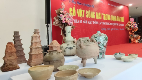 Triển lãm "Cổ vật sống mãi trong lòng đất mỏ" (15/9/2023)