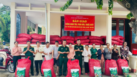 Đoàn Kinh tế- Quốc phòng 516 triển khai mô hình giảm nghèo tại huyện đảo Lý Sơn (20/9/2023)