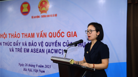 Thúc đẩy và bảo vệ quyền của phụ nữ và trẻ em trong ASEAN  (26/09/2023)