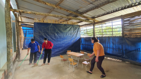Thanh Hoá: Khai giảng năm học 2023-2024, thầy cô, dân bản tu sửa trường lớp, đón học sinh (04/9/2023)