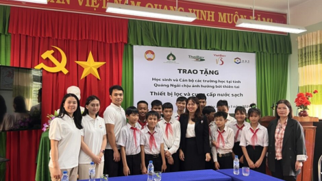 Hỗ trợ trang bị máy lọc nước cho 15 trường học miền Trung dịp Tết Nguyên Đán 2024 (08/01/2024)