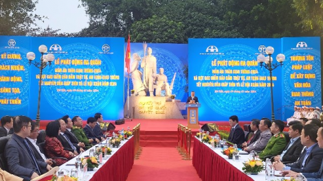 Phó Thủ tướng Trần Lưu Quang phát động ra quân Năm An toàn giao thông 2024 (09/01/2024)