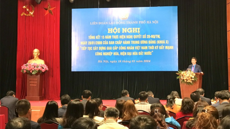Tiếp tục xây dựng giai cấp công nhân Thủ đô vững về chính trị, giỏi về nghề nghiệp, đẹp về văn hóa (16/1/2024)