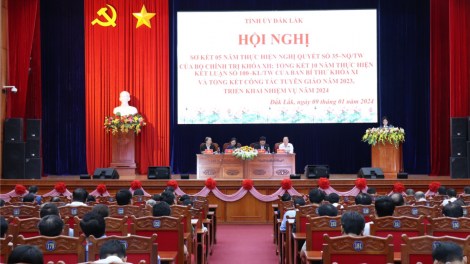 Đắk Lắk sơ kết 5 năm thực hiện Nghị quyết số 35/2018 của Bộ Chính trị khoá XII (09/1/2024)