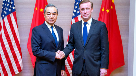 Ông Vương Nghị gặp mặt Trợ lý các vấn đề an ninh quốc gia của Tổng thống Mỹ Sullivan tại Thái Lan (28/1/2024)