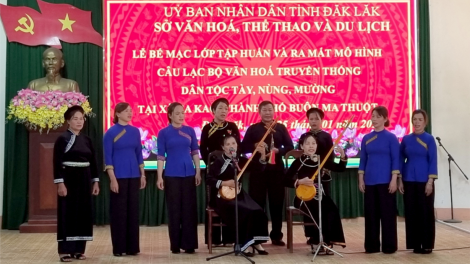 Đắk Lắk: Truyền dạy văn hóa truyền thống các dân tộc Tày, Nùng, Mường (25/1/2024)