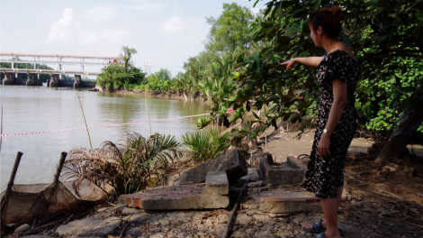 Công bố tình huống khẩn cấp sự cố sạt lở bờ sông tại huyện Cầu Ngang, Trà Vinh ​(02/1/2023)