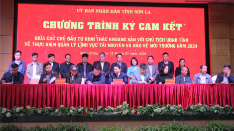 Chuyển biến tích cực từ ký cam kết trong quản lý tài nguyên, môi trường ở Sơn La (12/1/2024)