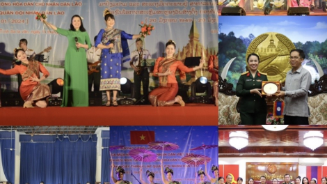 Nhà hát Ca múa nhạc Quân đội mang lời ca, tiếng hát vun đắp tình hữu nghị Việt Nam-Lào (16/01/2024)