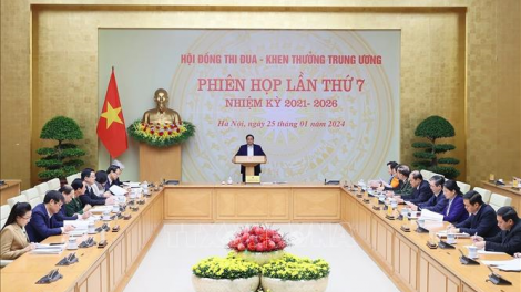 Thủ tướng Phạm Minh Chính chủ trì Phiên họp thứ 7 của Hội đồng Thi đua khen thưởng Trung ương (25/1/2024)