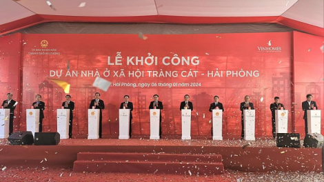 Hải Phòng khởi công dự án Nhà ở xã hội quy mô lớn nhất đến thời điểm hiện tại (06/1/2024)
