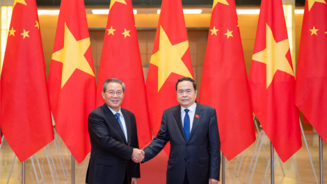 Chủ tịch Quốc hội Trần Thanh Mẫn hội kiến Thủ tướng Trung Quốc Lý Cường ( 13/10/2024)