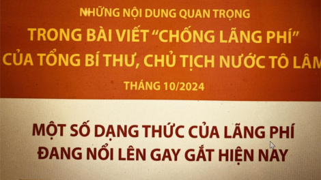 Bài viết  "Chống lãng phí" của Tổng Bí thư - Chủ tịch nước Tô Lâm (13/10/2024)