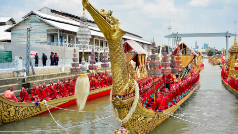 Nét đẹp cổ xưa của lễ rước thuyền Hoàng gia Thái Lan (28/10/2024)