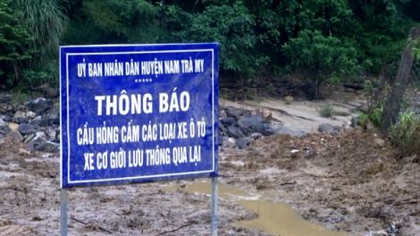 Quảng Nam: Rà soát lại các điểm có nguy cơ sạt lở, sẵn sàng di dời người dân đến nơi an toàn (26/10/2024)
