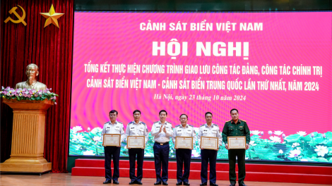 Tổng kết Công tác giao lưu công tác đảng, công tác chính trị Cảnh sát biển Việt Nam-Cảnh sát biển Trung Quốc lần thứ nhất năm 2024 (23/10/2024)