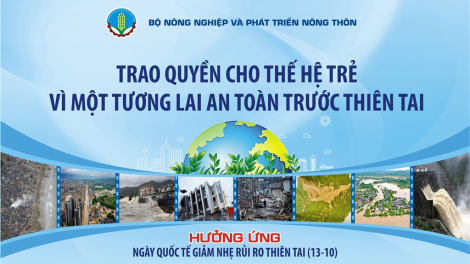 Ngày quốc tế giảm thiểu rủi ro thiên tai 2024: “Trao quyền cho thế hệ trẻ vì một tương lai an toàn trước thiên tai” (13/10/2024)