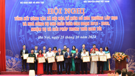Huy động nguồn lực xã hội hóa để kiên cố hóa trường, lớp, nhà công vụ cho giáo viên (25/10/2024)