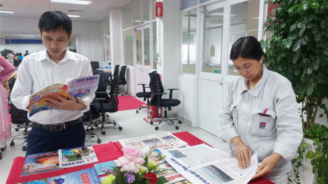Không gian văn hóa Hồ Chí Minh tại Điểm sinh hoạt văn hóa công nhân của doanh nghiệp (14/10/2024)