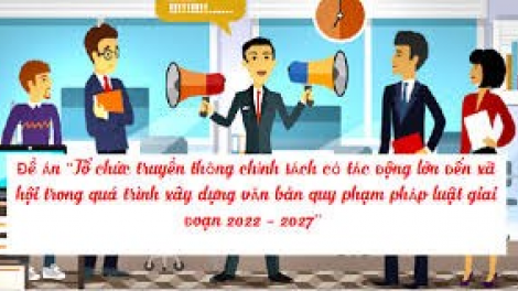 -	Công tác truyền thông dự thảo chính sách xây dựng văn bản quy phạm pháp luật (01/10/2024)