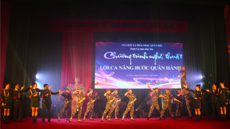 Chương trình nghệ thuật "Lời ca nâng bước quân hành" phục vụ bộ đội và nhân dân tỉnh Thái Nguyên (08/11/2024)