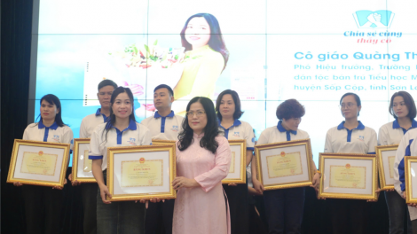 Lãnh đạo Bộ GD&ĐT gặp mặt 60 thầy cô tham gia Chương trình “Chia sẻ cùng thầy cô” năm 2024
