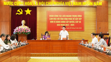 Vĩnh Phúc bố trí cán bộ dôi dư sau sắp xếp các đơn vị hành chính  (12/6/2024)