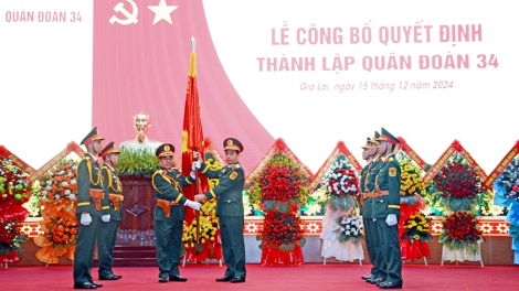 Công bố thành lập Quân đoàn 34 (Bộ Quốc phòng) (15/12/2024)