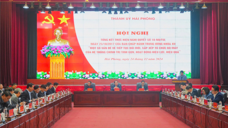 Hải Phòng: Không nể nang, né tránh khi thực hiện sắp xếp, tinh gọn bộ máy (25/12/2024)