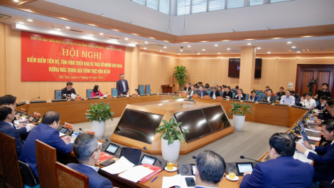 Họp kiểm điểm tiến độ Dự án đường vành đai 4 (12/12/2024)