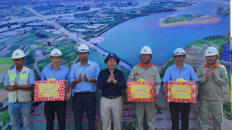Quảng Ngãi đẩy nhanh tiến độ thi công công trình trọng điểm (20/2/2024)