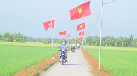 Sắc xuân trên những tuyến đường nông thôn mới kiểu mẫu ở Sóc Trăng (3/2/2024)