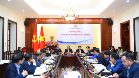 Tăng lương tối thiểu vùng, đảm bảo đồng bộ với khu vực nhà nước (12/2/2024)