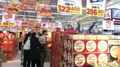 Thị trường Tết Nguyên đán Giáp Thìn 2024: Nguồn cung hàng hóa dồi dào, giá bình ổn (16/2/2024)