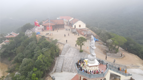 Quảng Ninh: Gắn biển công trình chùa Trúc Lâm Đảo Trần nhân kỷ niệm 30 năm thành lập huyện Cô Tô  (16/03/2024)