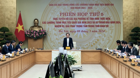 Phó Thủ tướng Trần Lưu Quang: Nhiều địa phương cam kết giải ngân 100% vốn đầu tư công các chương trình mục tiêu quốc gia (08/03/2024)