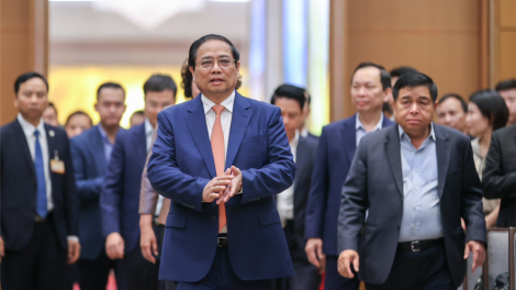 Thủ tướng nêu "5 tăng, 5 giảm, 5 tăng tốc bứt phá" trong công tác điều hành chính sách tiền tệ năm 2024 (14/3/2024)