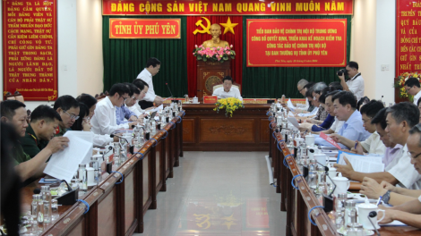 Công bố quyết định kiểm tra công tác bảo vệ chính trị nội bộ tại Ban Thường vụ Tỉnh ủy Phú Yên (10/3/2024)