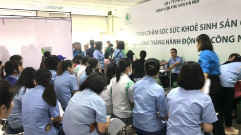 Hà Nội: 600 nữ công nhân lao động được khám sức khỏe, tầm soát phát hiện sớm Ung thư miễn phí (20/04/2024)