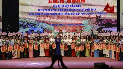 Lan tỏa văn hóa đọc từ "LH cán bộ thư viện toàn quốc năm 2024" tại Điện Biên (24/4/2024)