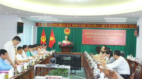 Hội đồng Dân tộc của Quốc hội khảo sát tình hình kinh tế xã hội tỉnh Vĩnh Long (13/4/2024)