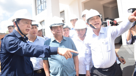 Phó Thủ tướng Trần Hồng Hà làm việc về công tác phòng chống hạn mặn tại ĐBSCL (07/4/2023)