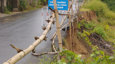 Quảng Trị: Bờ sông Hiếu sạt lở, đe dọa an toàn hàng trăm hộ dân (14/5/2024)