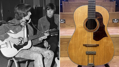 930 món đồ âm nhạc trong đó có cây đàn guitar thất lạc của John Lennon sẽ được bán đấu giá ở New York (22/5/2024)