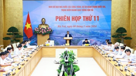 THỜI SỰ 18H CHIỀU 8/5/2024: Thủ tướng Phạm Minh Chính chủ trì phiên họp lần 11 Ban chỉ đạo Nhà nước các công trình, dự án quan trọng quốc gia, trọng điểm ngành GT-VT