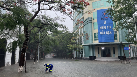 Mưa lớn kéo dài, nhiều tuyến phố tại Hải Phòng ngập sâu (09/6/2024)