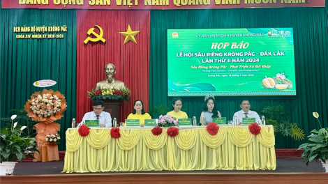 Lễ hội sầu riêng Krông Pắc lần thứ hai, hứa hẹn nhiều hoạt động đặc sắc (18/7/2024)